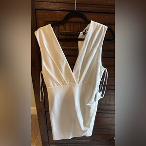 NWT Lulu's Cream Zip-Up Dress